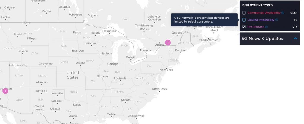 Ookla 5G Map Deployment Types